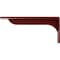 Ekena Millwork Embrey Steel Bracket, Hammered Bright Red 2"W x 12"D x 5 1/4"H BKTM02X12X05EBHRE - alternate 6